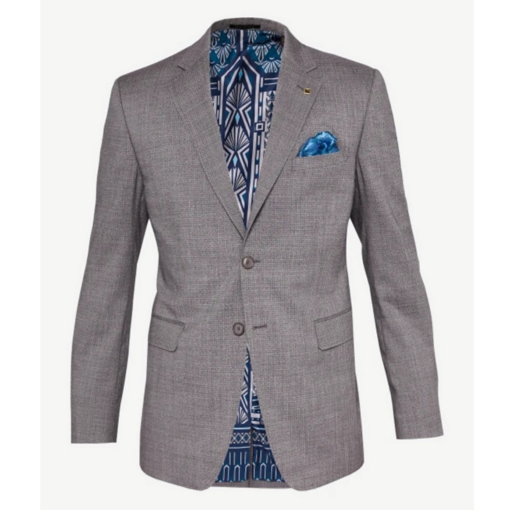 TED BAKER HAMDEBJ Debonair Slim Semi Plain Wool Suit Jacket Mens 40R